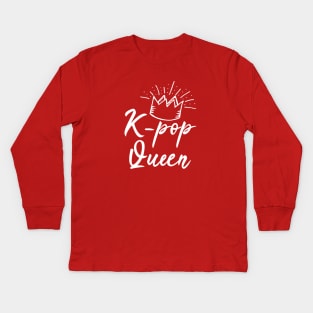 K-pop Queen Kids Long Sleeve T-Shirt